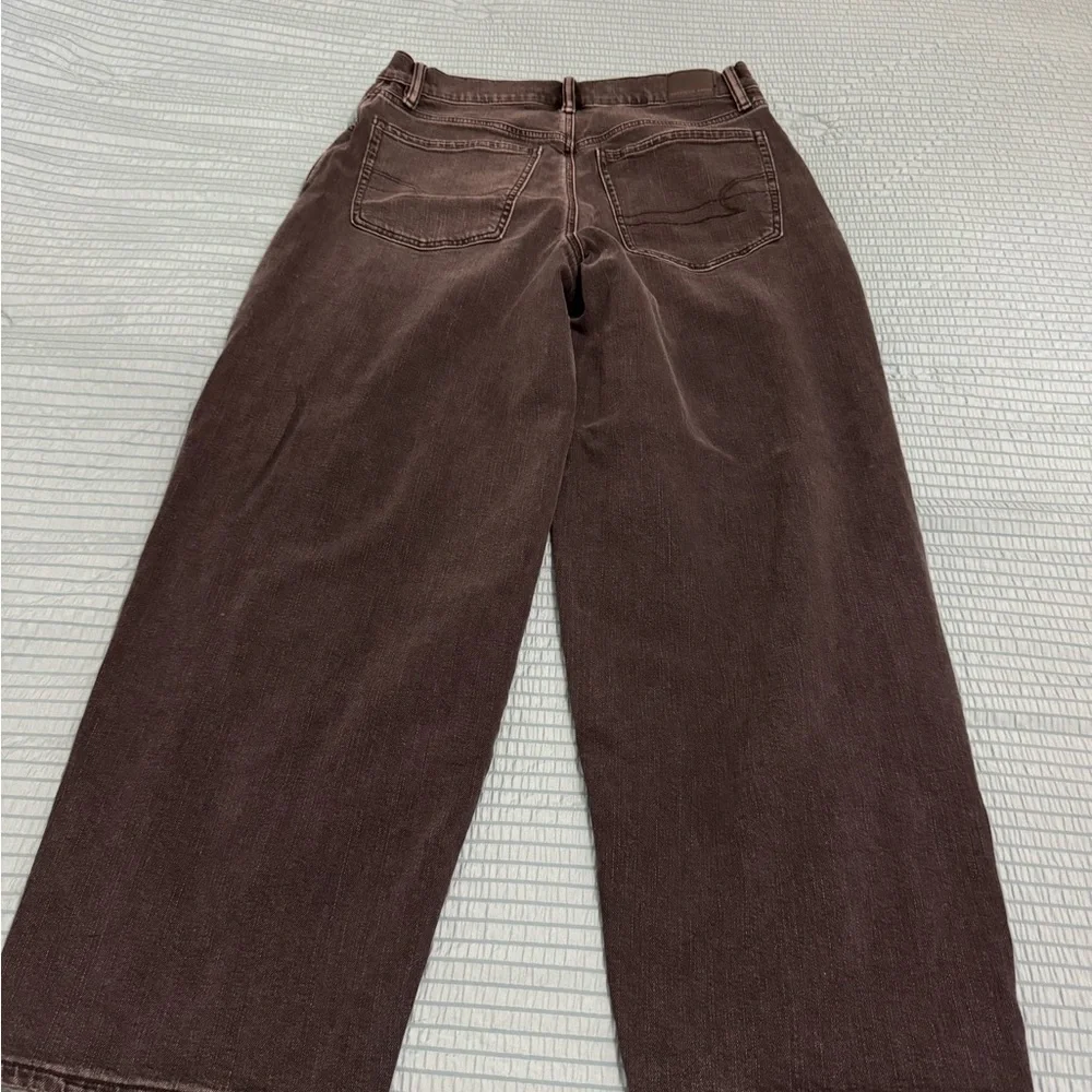 AE Strigid Low-Rise Baggy Barrel Jean
Washed Black 
Size 8 Short - Picture 2 of 5
